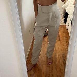 Beige Zara dress pants